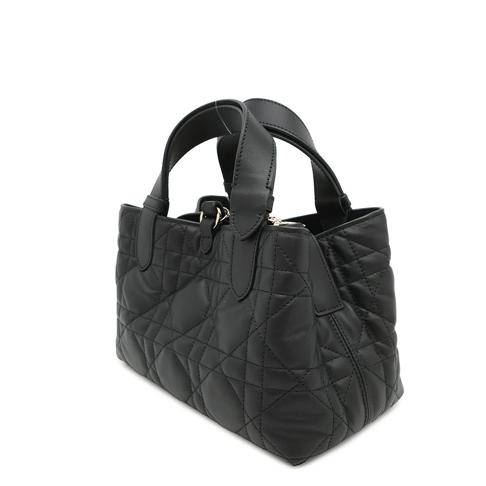 Dior Cannage Black Christian Macro Toujours Handbag Bag - Picture 3 of 12